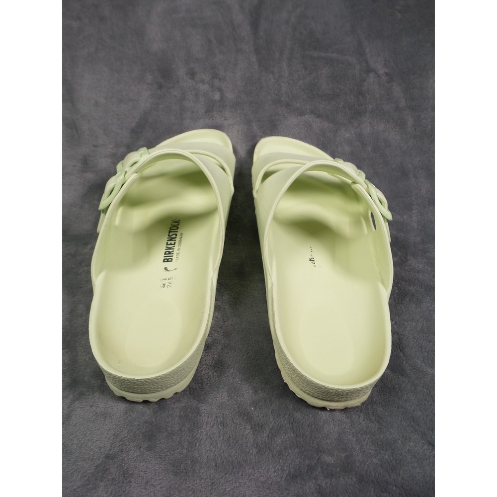 Birkenstock Arizona EVA Shoes Womens Size 41 Green Sandals Double Strap Buckle - Picture 10 of 12